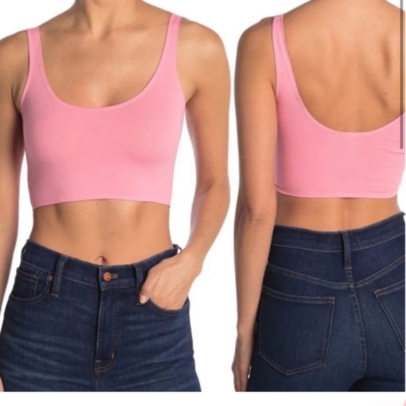 Topshop Tops - Topshop Pink Cotton Crop New With Tag 🌿